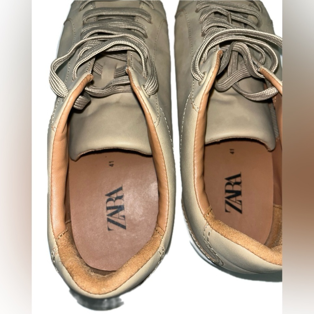 Zara Basic Men’s Sneaker, Brown - image 6